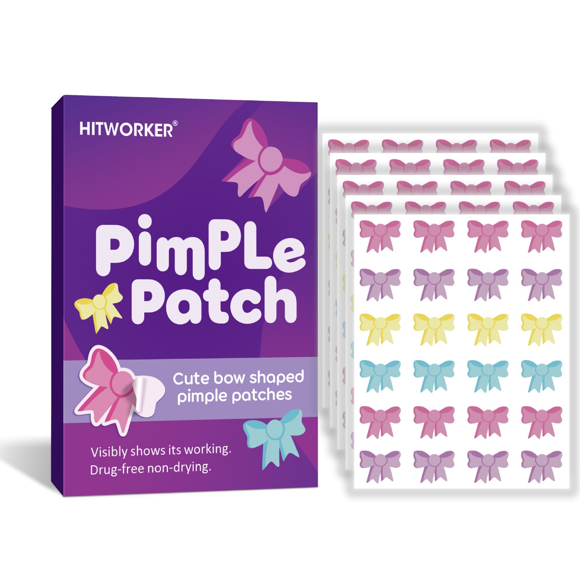 Skincare China - 120Pcs Bow Shaped Acne Pimple Patches,