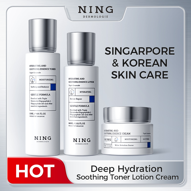 Ceramide Moisturizer - Hydrating & Soothing Toner, Lotion &