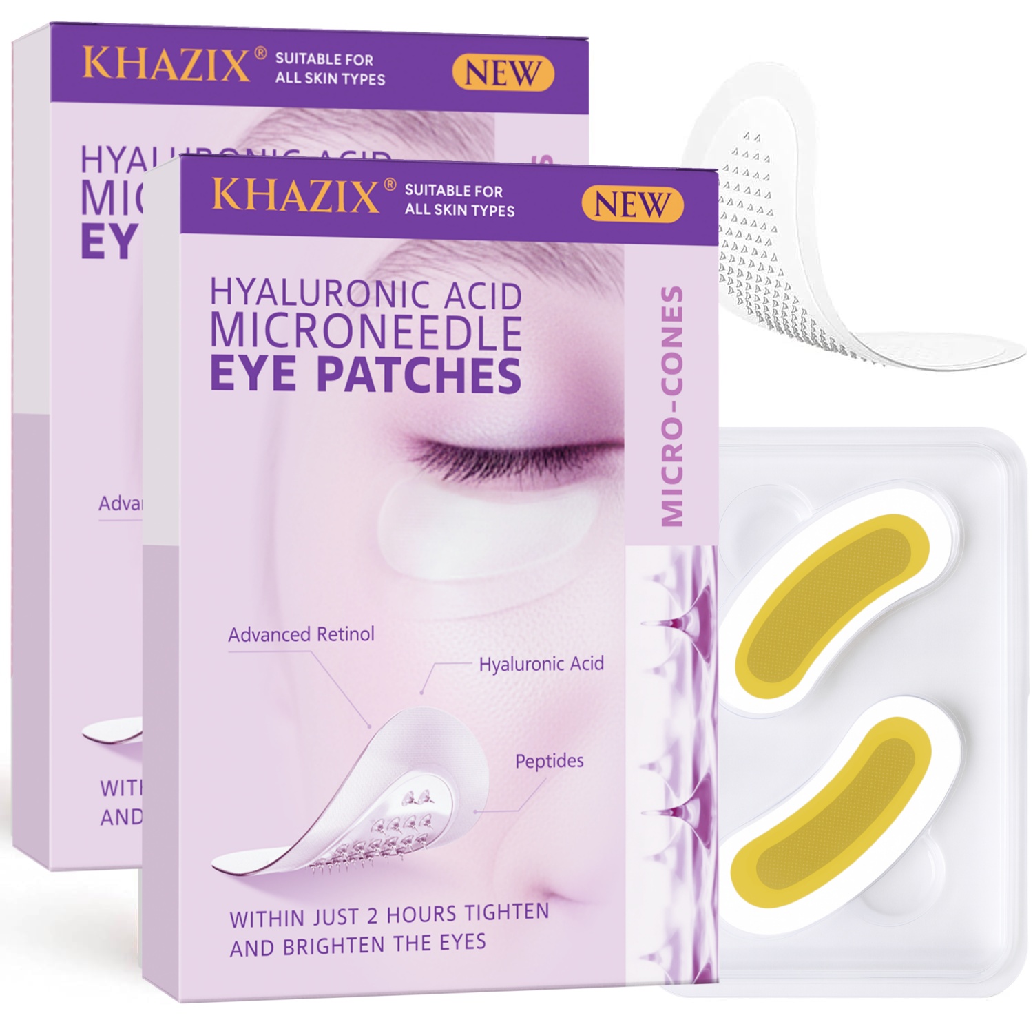 Skincare China - Hyaluronic Acid Retinol Microneedle Eye Patches,
