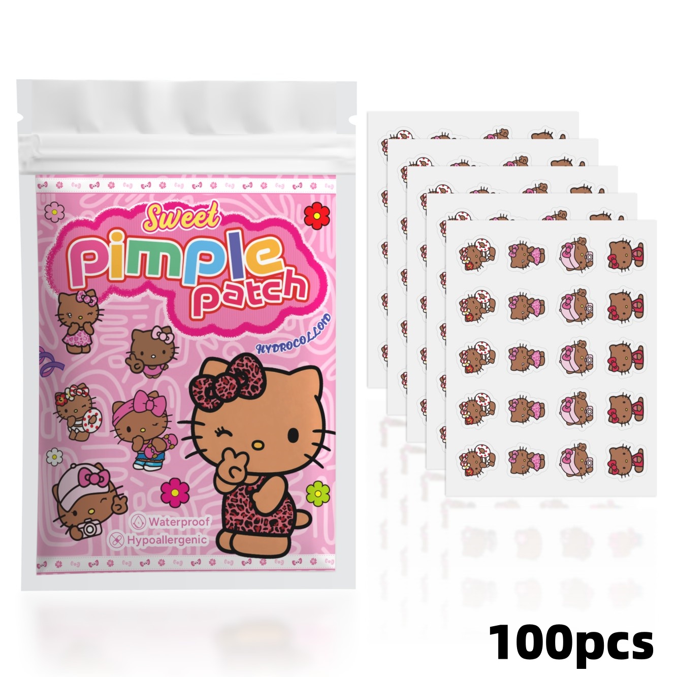100PCS hello kitty Acne patche - Skincare The Originote recension och pris