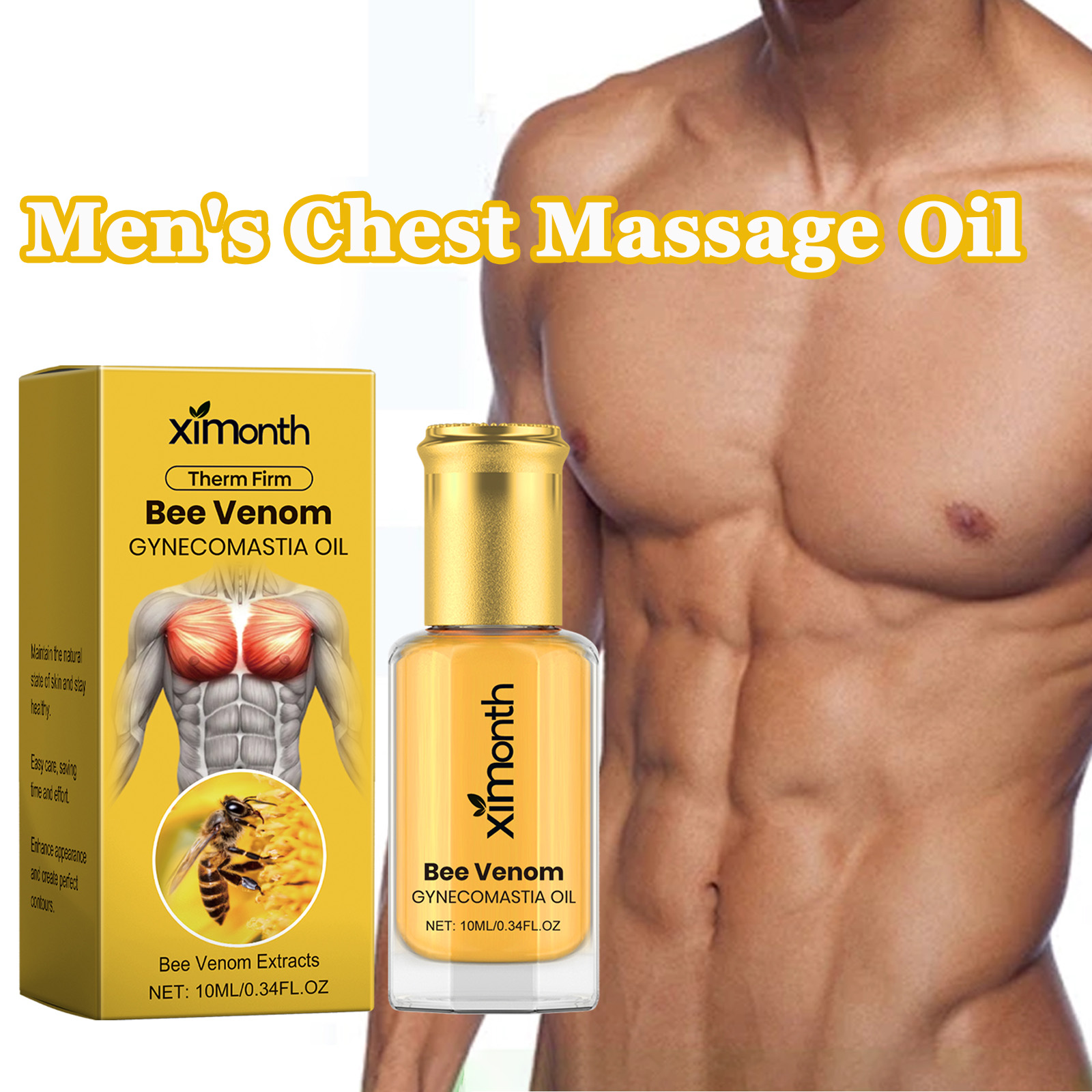 Bee Venom Men's Chest Massage  - Skincare China recension och pris