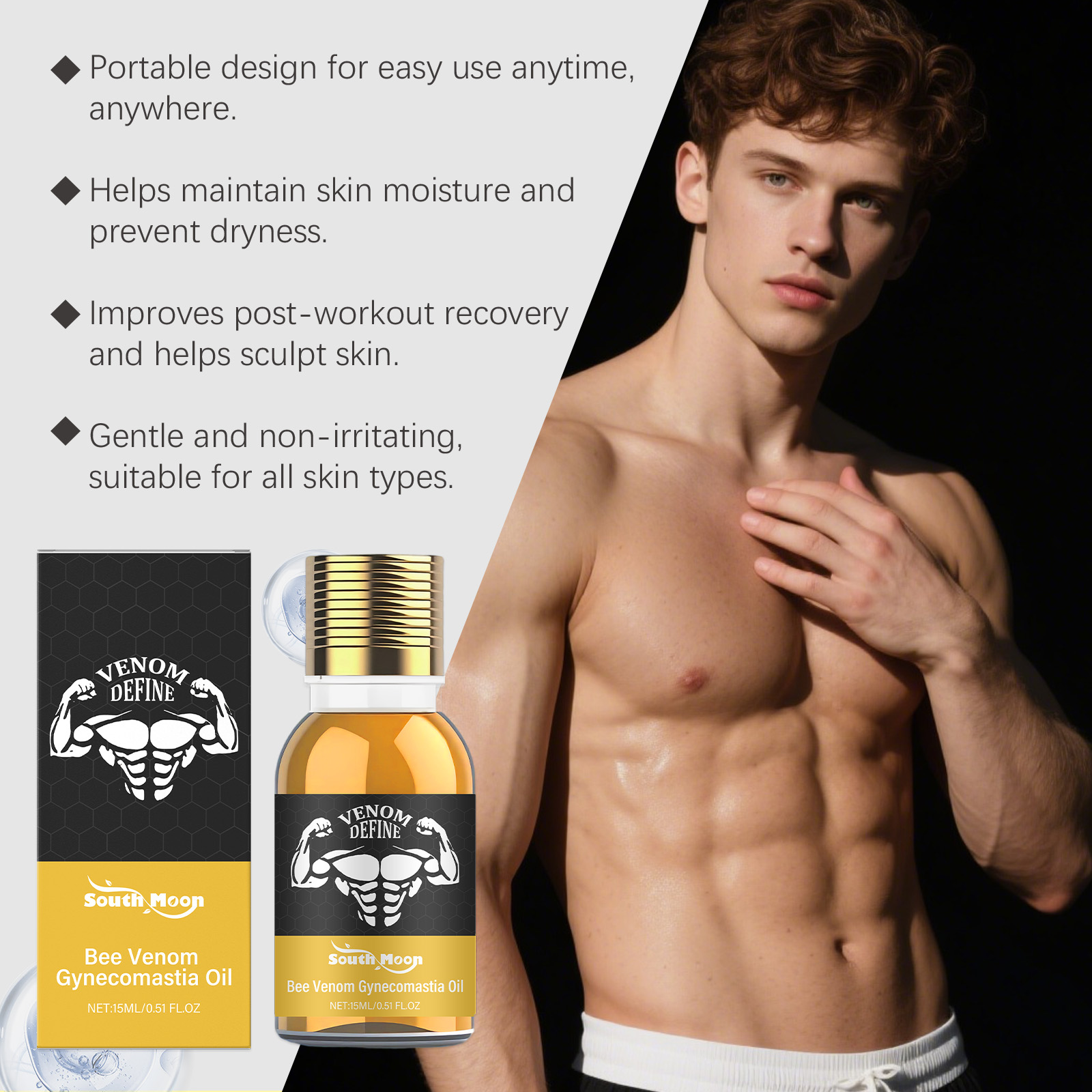 Bee Venom Gynecomastia Oil For - Skincare China recension och pris