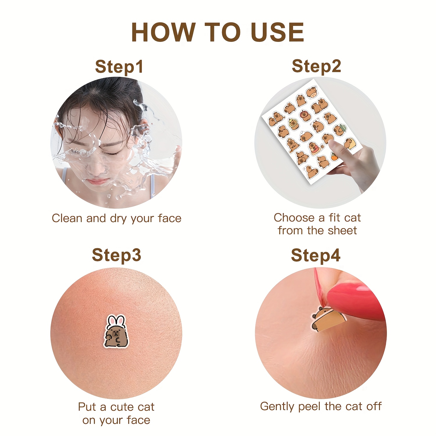 Capybara Shaped Pimple Patches - Skincare The Originote recension och pris