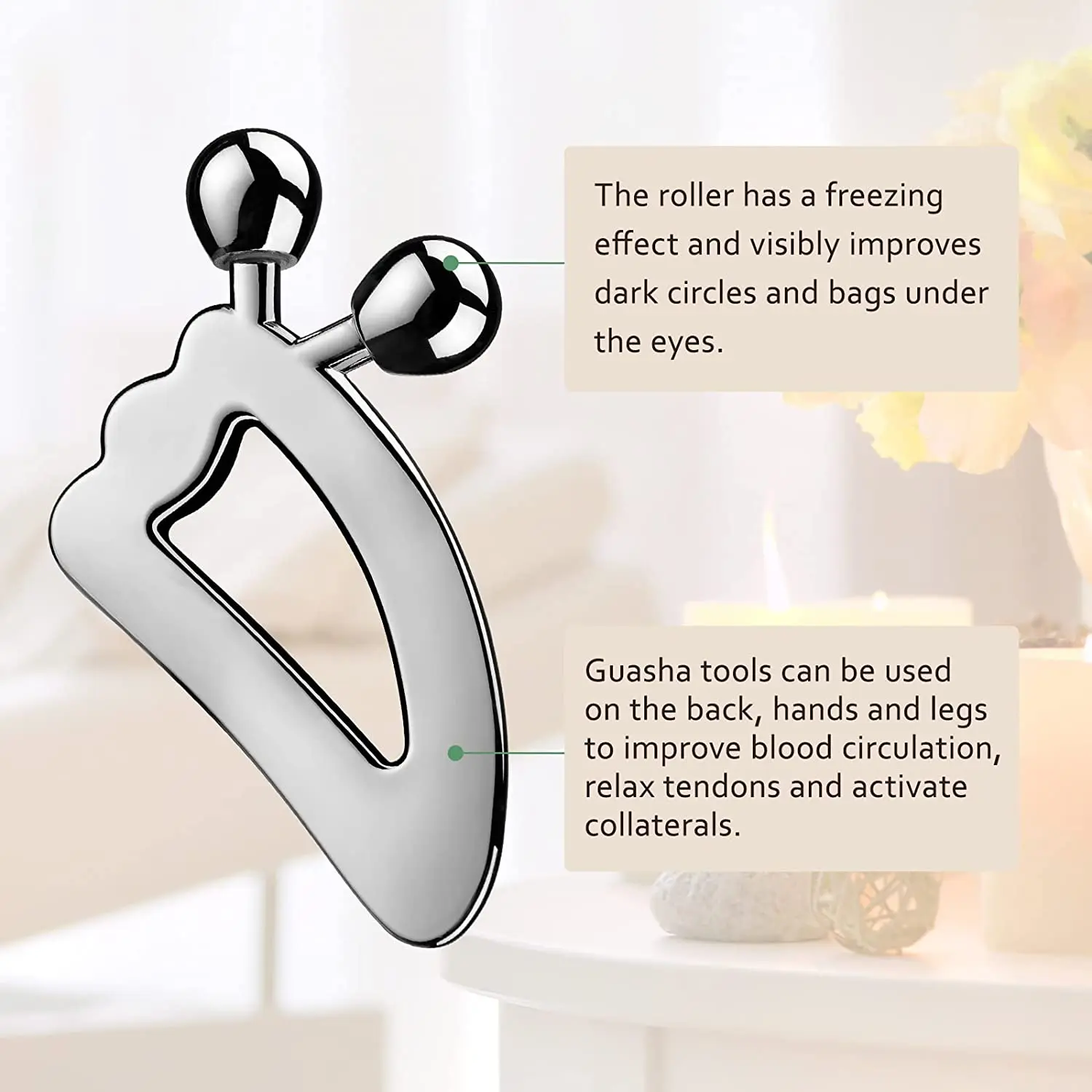 3D Facial Roller & Gua Sha Too - Skincare Scora recension och pris