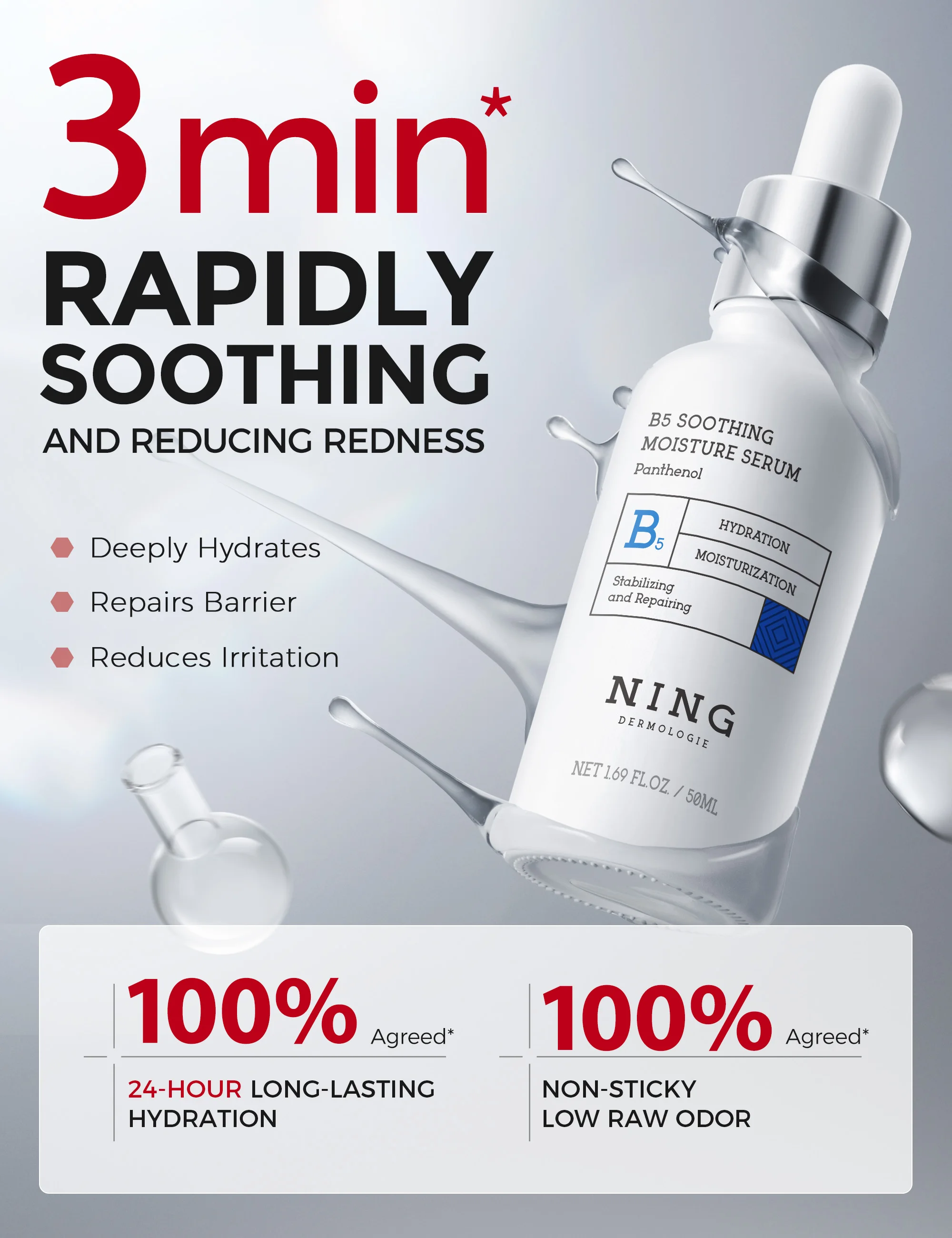 Vitamin B5 Serum – Hydrating,  - Ceramide Moisturizer recension och pris